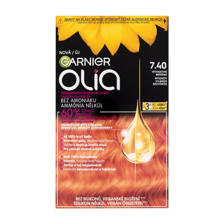 Garnier Olia Tinta capelli donna 60 g Tonalità 7,40 Intense Copper