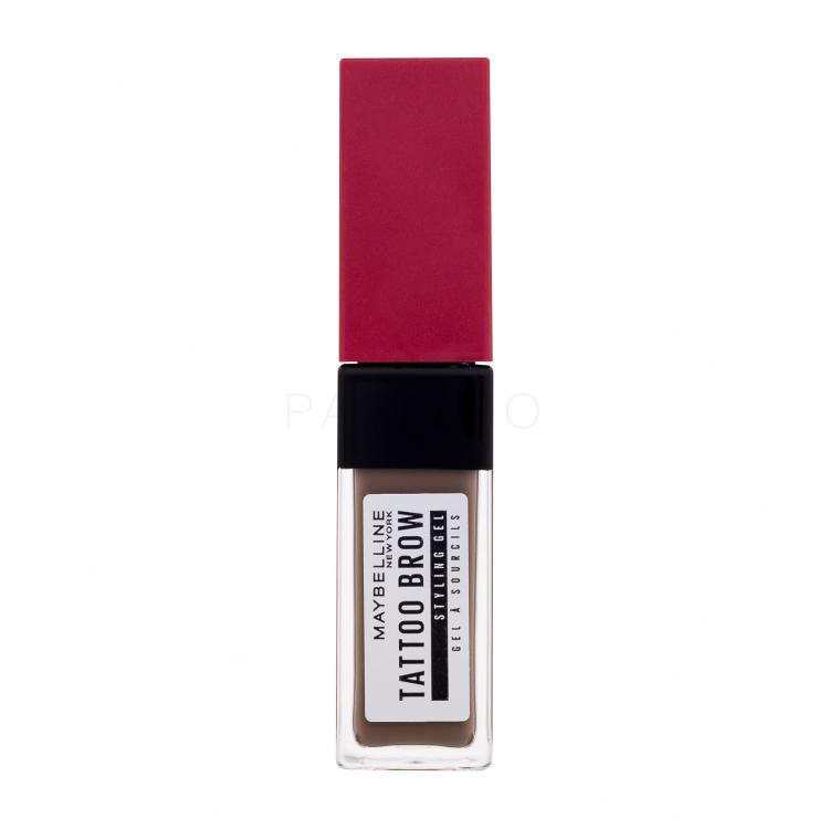 Maybelline Tattoo Brow 36H Styling Gel Gel e pomate per sopracciglia donna 6 ml Tonalità 255 Soft Brown