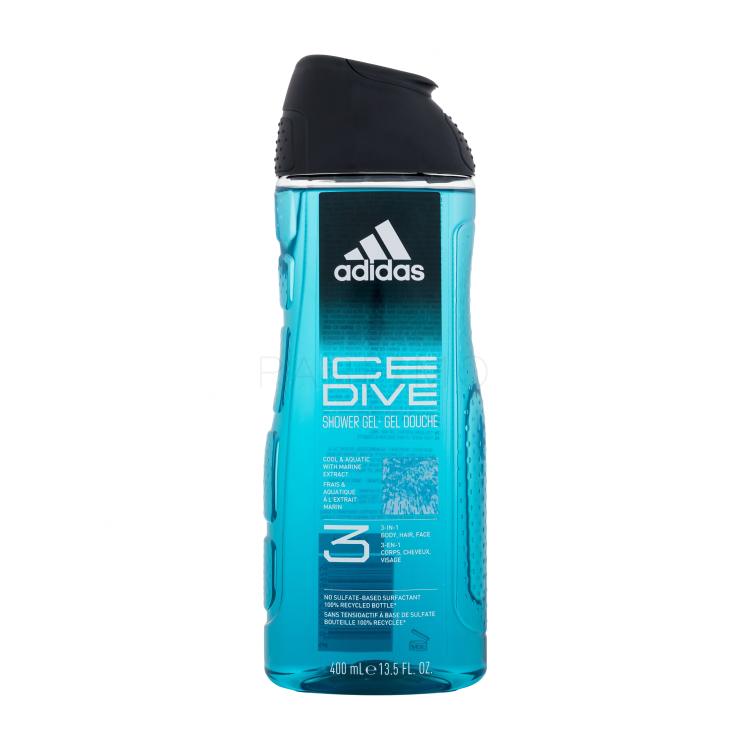 Adidas Ice Dive Shower Gel 3-In-1 Doccia gel uomo 400 ml