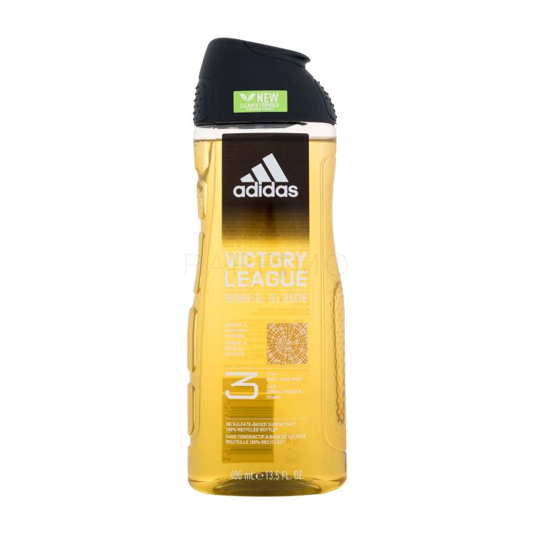 Adidas Victory League Shower Gel 3-In-1 New Cleaner Formula Doccia gel uomo 400 ml