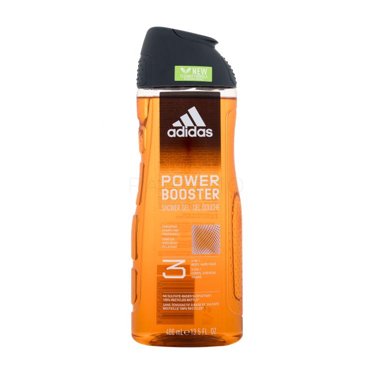 Adidas Power Booster Shower Gel 3-In-1 New Cleaner Formula Doccia gel uomo 400 ml