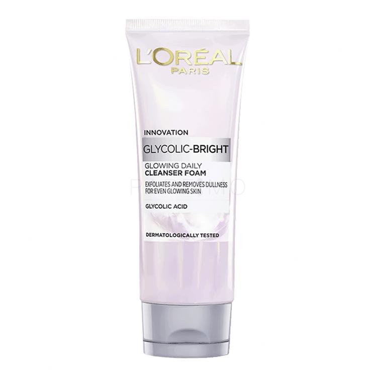 L&#039;Oréal Paris Glycolic-Bright Glowing Daily Cleanser Foam Schiuma detergente donna 100 ml