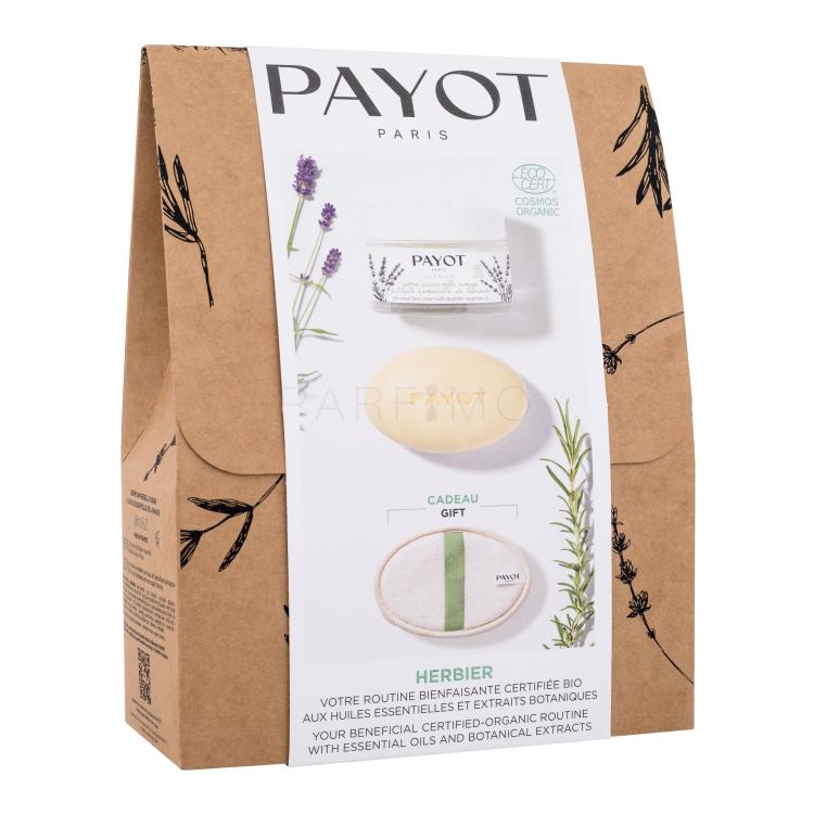 PAYOT Herbier Gift Set Pacco regalo crema universale per la pelle Herbier  50 ml + crema solida da massaggio 50 g Herbier + spugna esfoliante