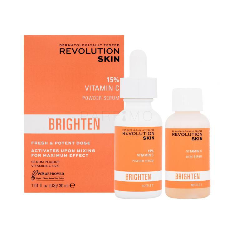 Revolution Skincare Brighten 15% Vitamin C Powder Serum Siero per il viso donna 30 ml