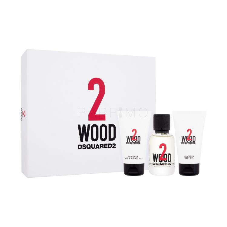 Dsquared2 2 Wood Pacco regalo eau de toilette 50 ml + gel doccia 50 ml + gel corpo 50 ml