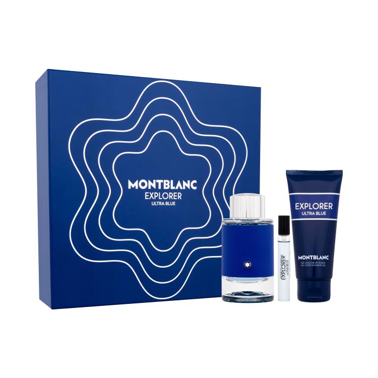 Montblanc Explorer Ultra Blue SET1 Pacco regalo eau de parfum 100 ml + eau de parfum 7,5 ml + gel doccia 100 ml