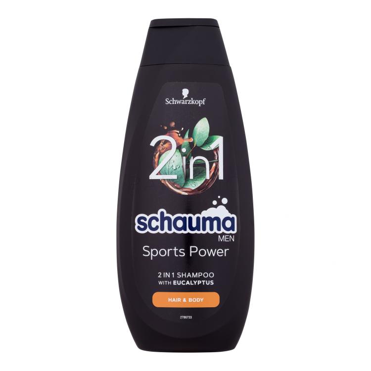 Schwarzkopf Schauma Men Sports Power 2In1 Shampoo Shampoo uomo 400 ml