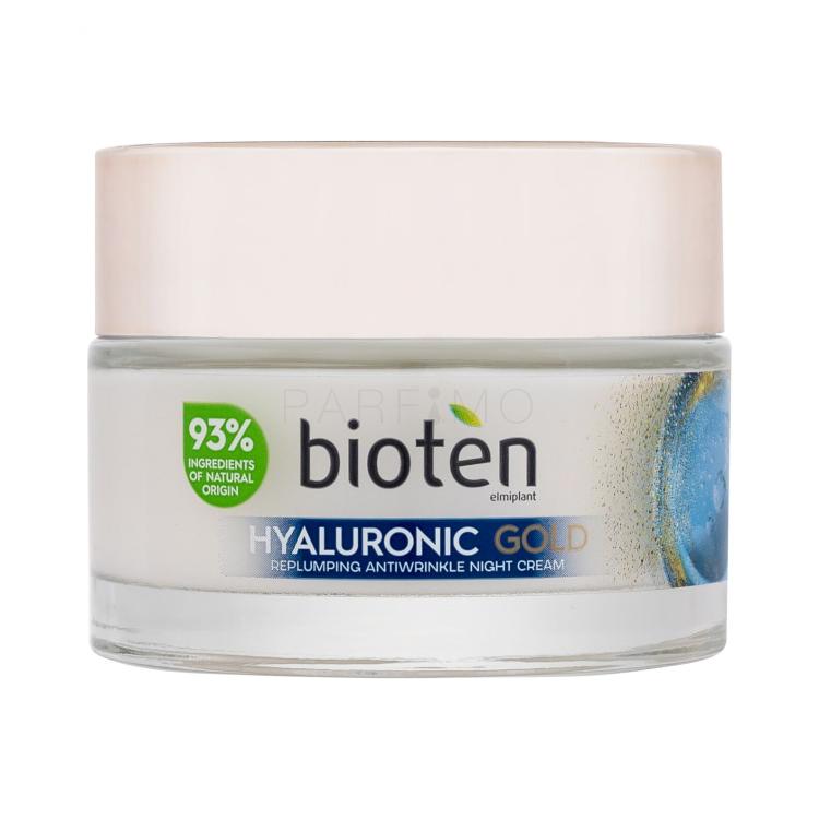 Bioten Hyaluronic Gold Replumping Antiwrinkle Night Cream Crema notte per il viso donna 50 ml