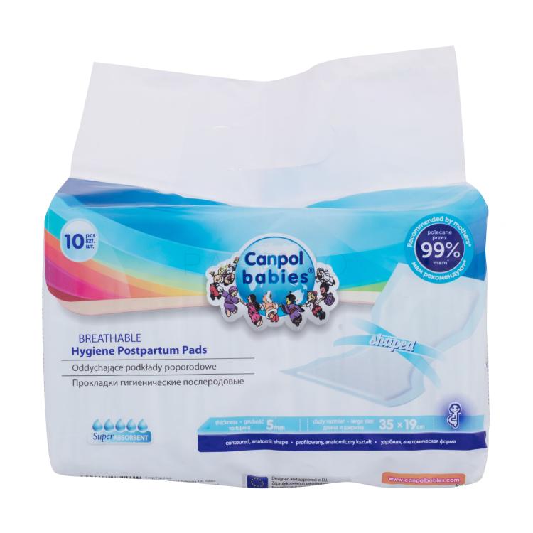 Canpol babies Air Comfort Superabsorbent Postpartum Hygiene Pads Assorbenti maternità donna 10 pz