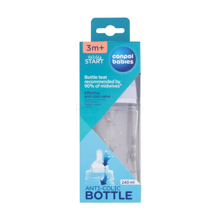 Canpol babies Royal Baby Easy Start Anti-Colic Bottle Little Prince 3m+ Biberon bambino 240 ml