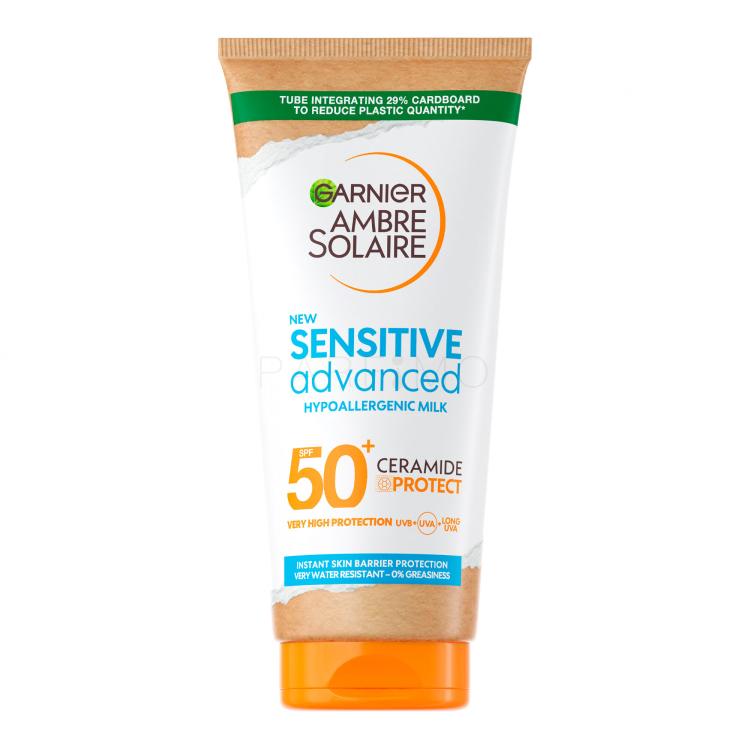 Garnier Ambre Solaire Sensitive Advanced Hypoallergenic Milk SPF50+ Protezione solare corpo 175 ml
