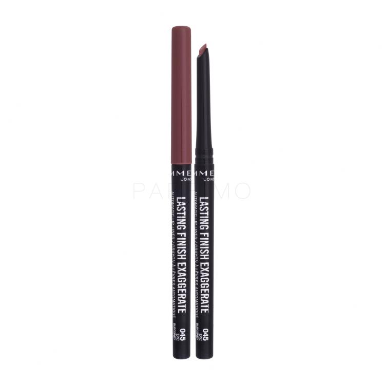 Rimmel London Lasting Finish Exaggerate Matita labbra donna 0,35 g Tonalità 045  Epic Burgundy