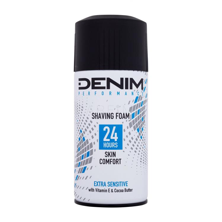 Denim Performance Extra Sensitive Shaving Foam Schiuma da barba uomo 300 ml