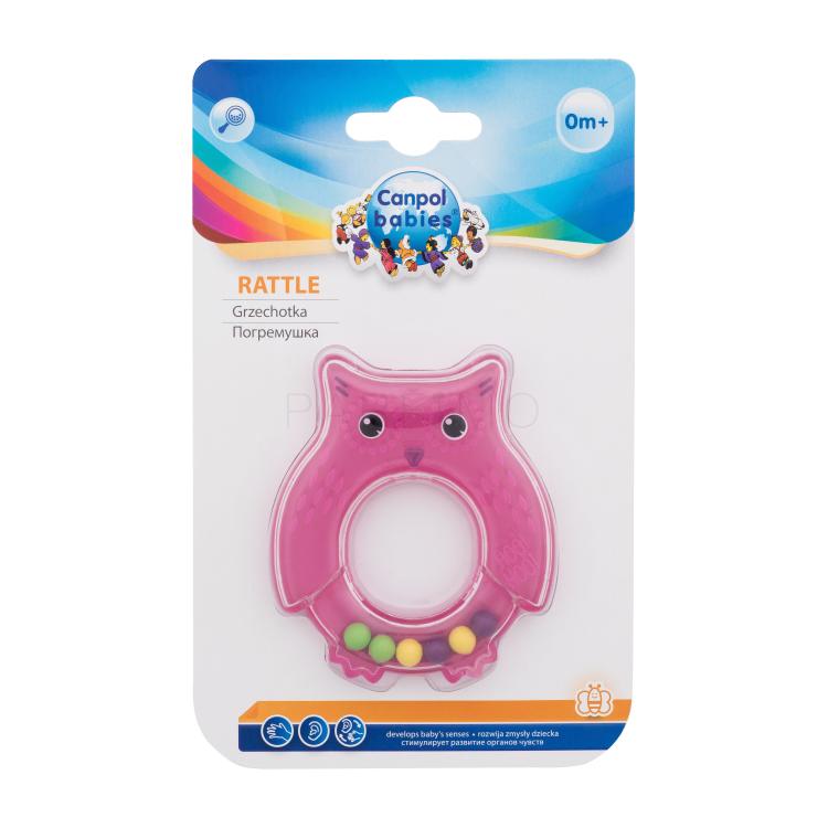 Canpol babies Rattle Owl Pink Giocattolo bambino 1 pz