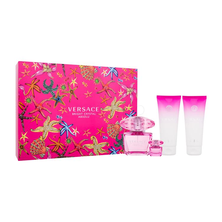 Versace Bright Crystal Absolu Pacco regalo eau de parfum 90 ml + gel doccia 100 ml + eau de parfum 5 ml + crema corpo 100 ml