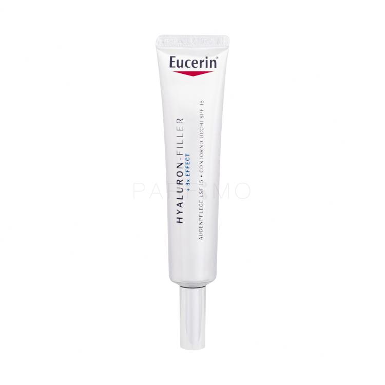 Eucerin Hyaluron-Filler + 3x Effect Eye Care SPF15 Crema contorno occhi donna 15 ml