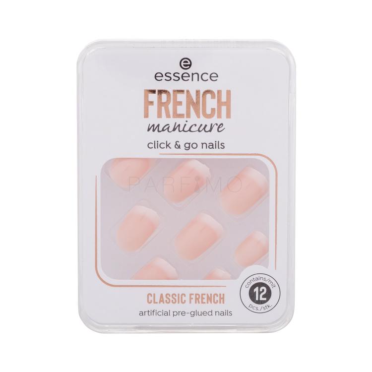 Essence French Manicure Click &amp; Go Nails Unghie finte donna Tonalità 01 Classic French Set