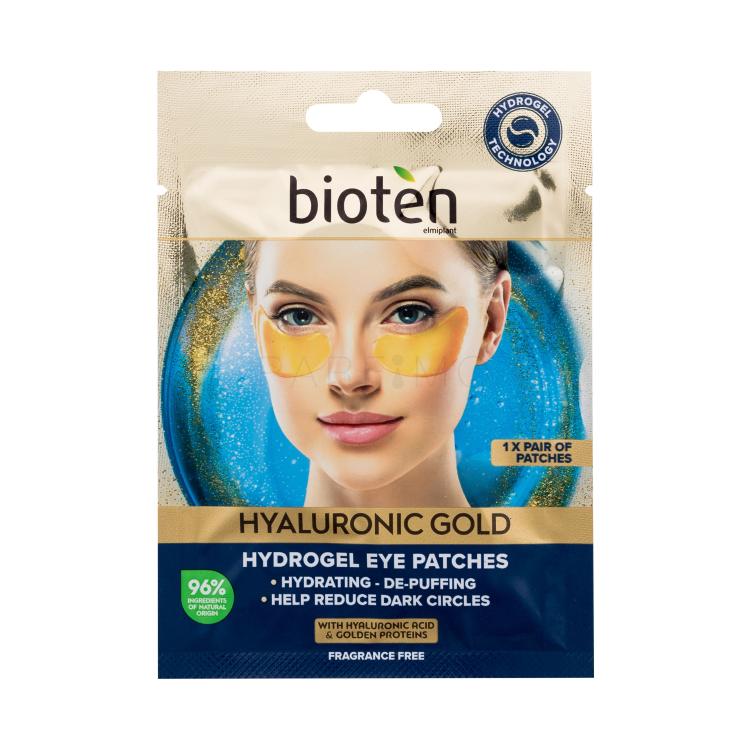 Bioten Hyaluronic Gold Hydrogel Eye Patches Maschera contorno occhi donna 5,5 g
