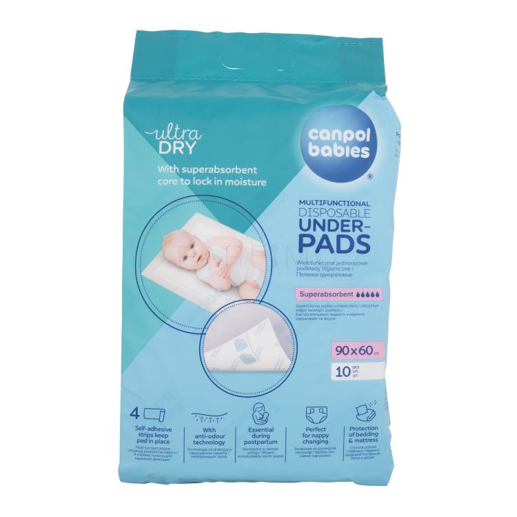 Canpol babies Ultra Dry Multifunctional Disposable Underpads Tappetino per il cambio donna 10 pz