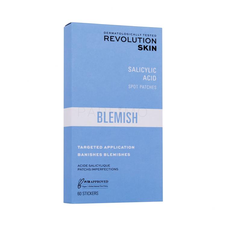 Revolution Skincare Blemish Salicylic Acid Spot Patches Cura per la pelle problematica donna 60 pz