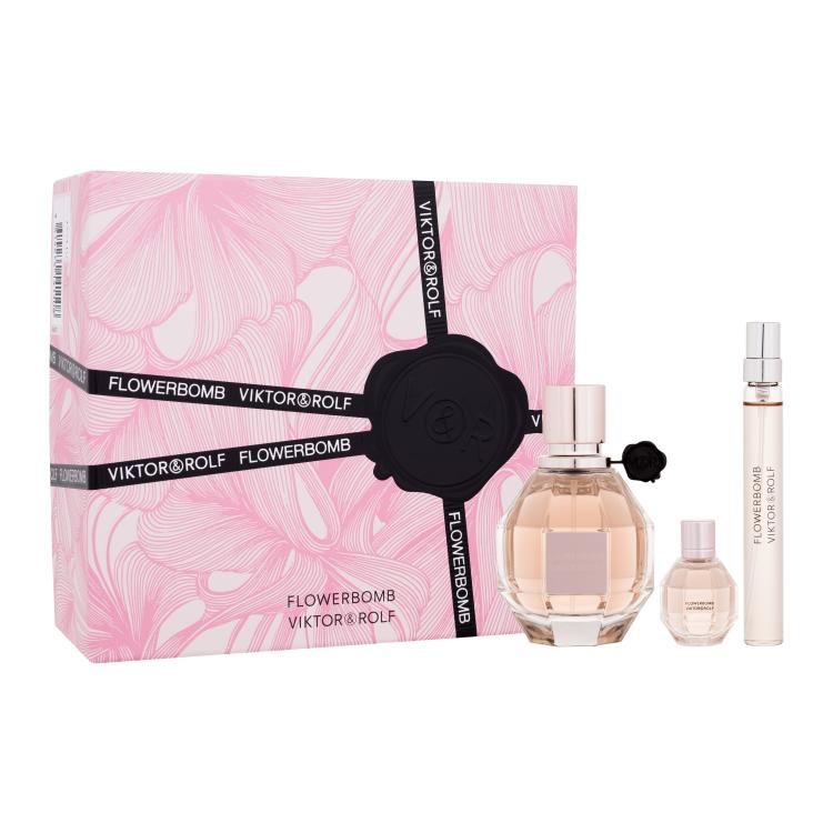 Viktor &amp; Rolf Flowerbomb Pacco regalo eau de parfum 50 ml + eau de parfum 10 ml + eau de parfum 7 ml