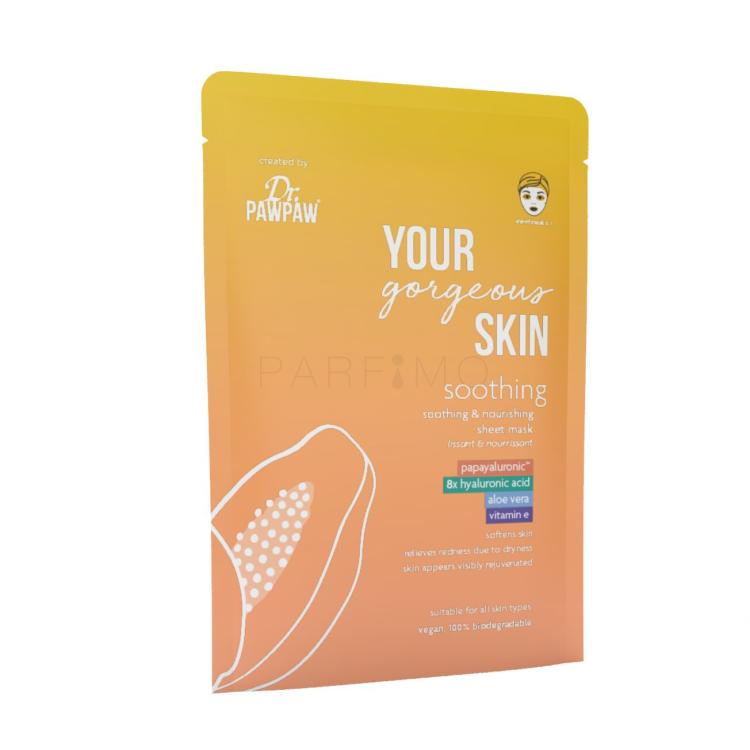 Dr. PAWPAW Your Gorgeous Skin Soothing Sheet Mask Maschera per il viso donna 25 ml