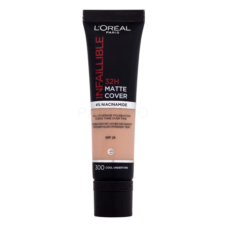 L&#039;Oréal Paris Infaillible 32H Matte Cover SPF25 Fondotinta donna 30 ml Tonalità 300