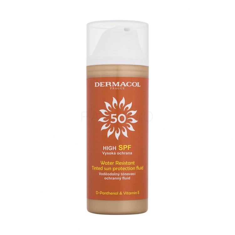 Dermacol Sun Tinted Water Resistant Fluid SPF50 Protezione solare viso 50 ml