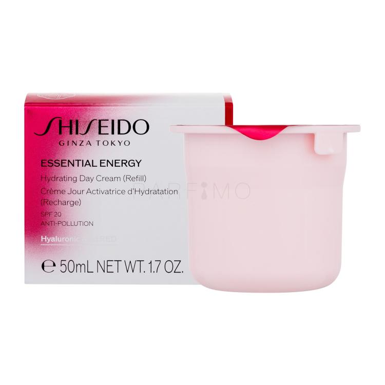 Shiseido Essential Energy Hydrating Day Cream SPF20 Crema giorno per il viso donna Ricarica 50 ml