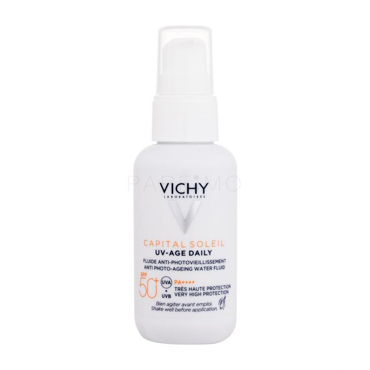 Vichy Capital Soleil UV-Age Daily Anti Photo-Ageing Water Fluid SPF50+ Protezione solare viso donna 40 ml