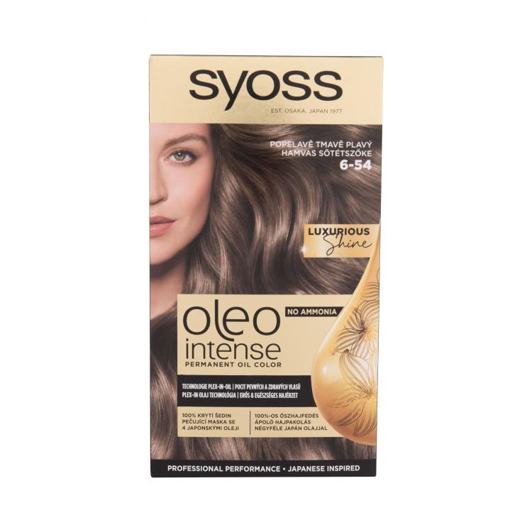 Syoss Oleo Intense Permanent Oil Color Tinta capelli donna 50 ml Tonalità 6-54 Ash Dark Brown