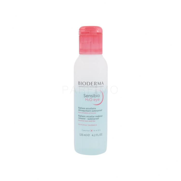 BIODERMA Sensibio H2O Eye Biphasic Micellar Makeup Remover Struccante occhi donna 125 ml