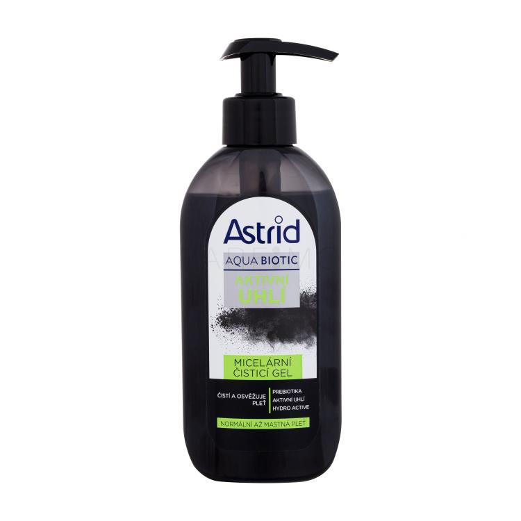 Astrid Aqua Biotic Active Charcoal Micellar Cleansing Gel Gel detergente donna 200 ml