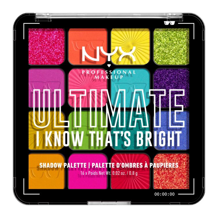 NYX Professional Makeup Ultimate I Know That´s Bright Ombretto donna 12,8 g