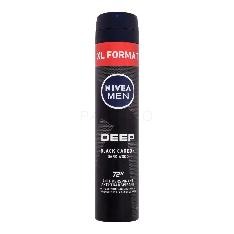 Nivea Men Deep Black Carbon 48H Antitraspirante uomo 200 ml