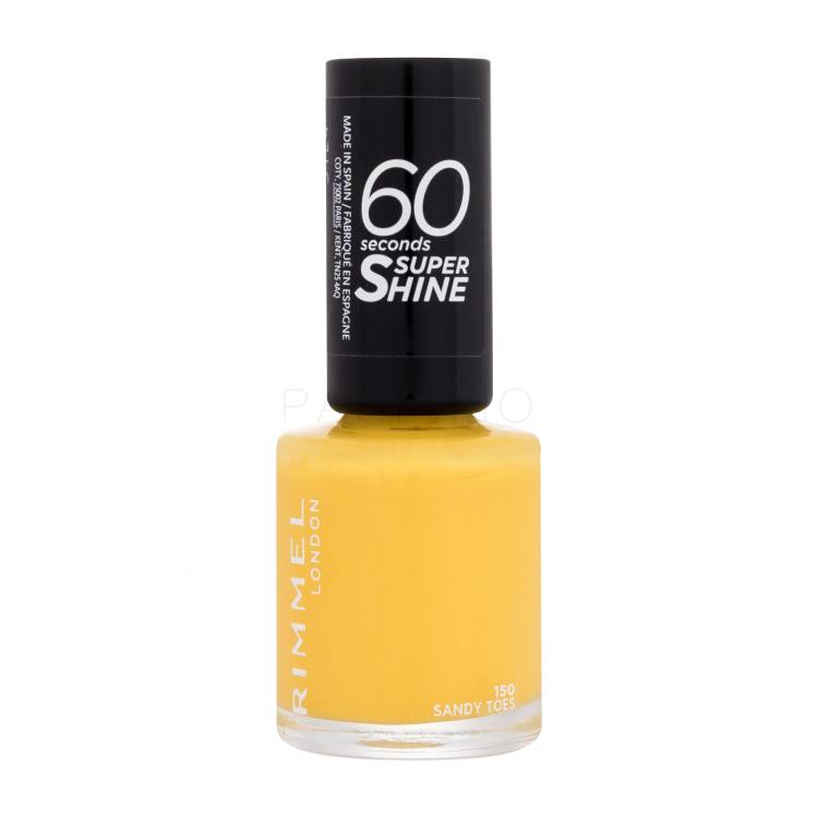 Rimmel London 60 Seconds Super Shine Smalto per le unghie donna 8 ml Tonalità 150 Sandy Toes