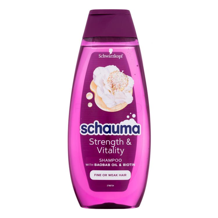Schwarzkopf Schauma Strength &amp; Vitality Shampoo Shampoo donna 400 ml