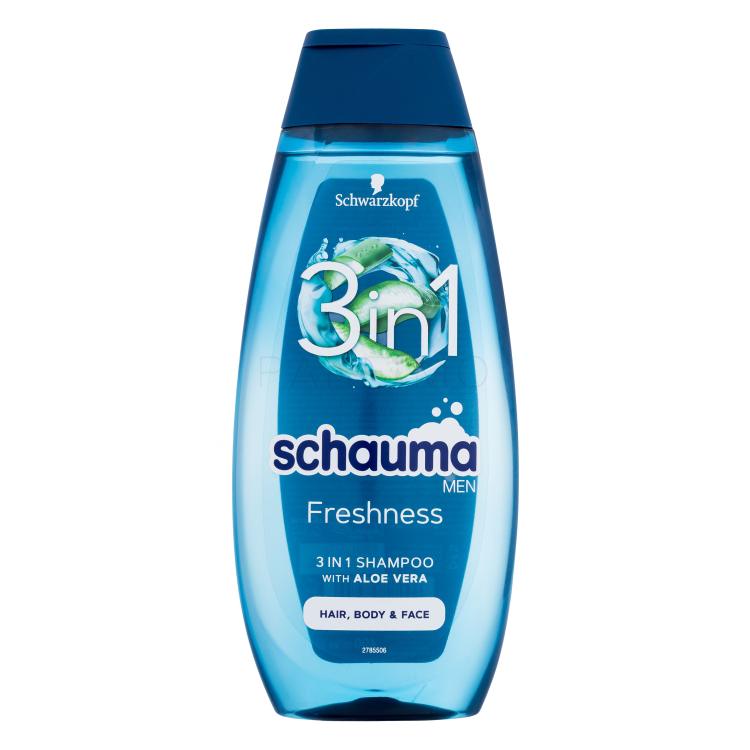 Schwarzkopf Schauma Men Freshness 3in1 Shampoo uomo 400 ml