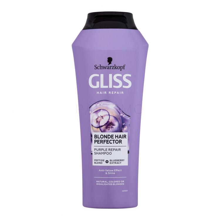 Schwarzkopf Gliss Blonde Hair Perfector Purple Repair Shampoo Shampoo donna 250 ml