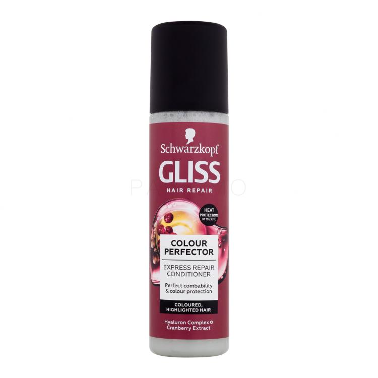 Schwarzkopf Gliss Colour Perfector Express Repair Conditioner Spray curativo per i capelli donna 200 ml