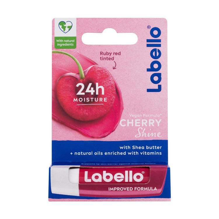 Labello Cherry Shine 24h Moisture Lip Balm Balsamo per le labbra donna 4,8 g
