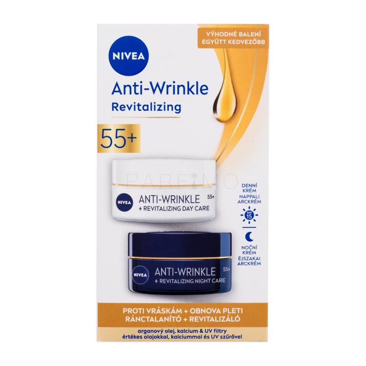 Nivea Anti-Wrinkle Revitalizing Pacco regalo cura giorno per il viso Anti-Wrinkle Revitalizing Day Care 50 ml + cura notte per il viso Anti-Wrinkle Revitalizing Night Care 50 ml