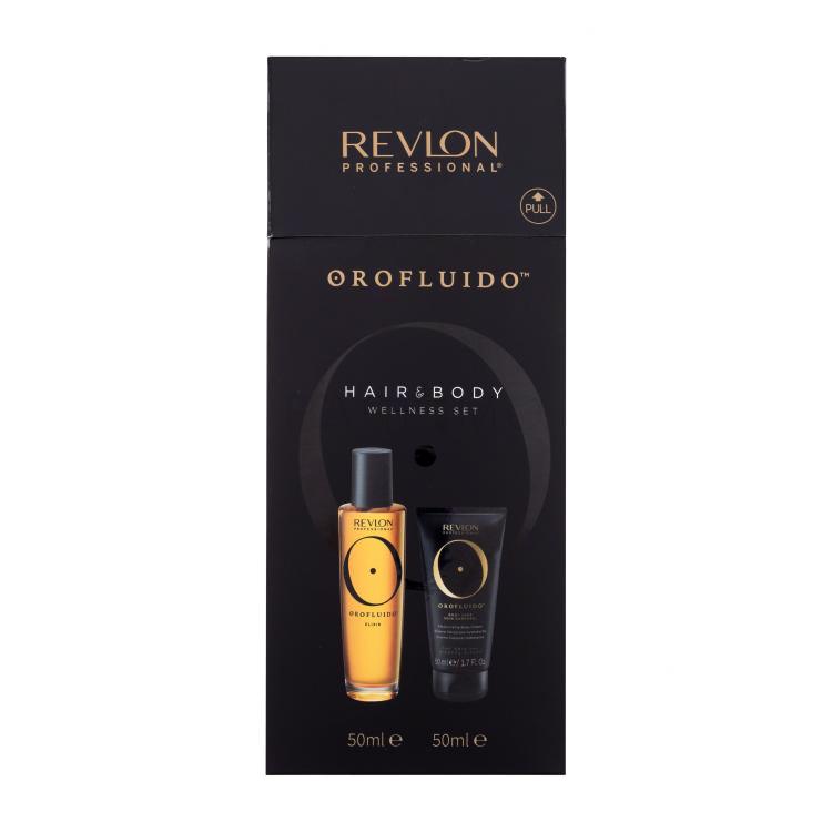 Revlon Professional Orofluido Elixir Pacco regalo olio per capelli Orofluido Elixir 50 ml + crema corpo Orofluido Crema Corpo 50 ml