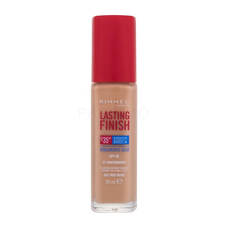 Rimmel London Lasting Finish 35H SPF20 Fondotinta donna 30 ml Tonalità 203 True Beige