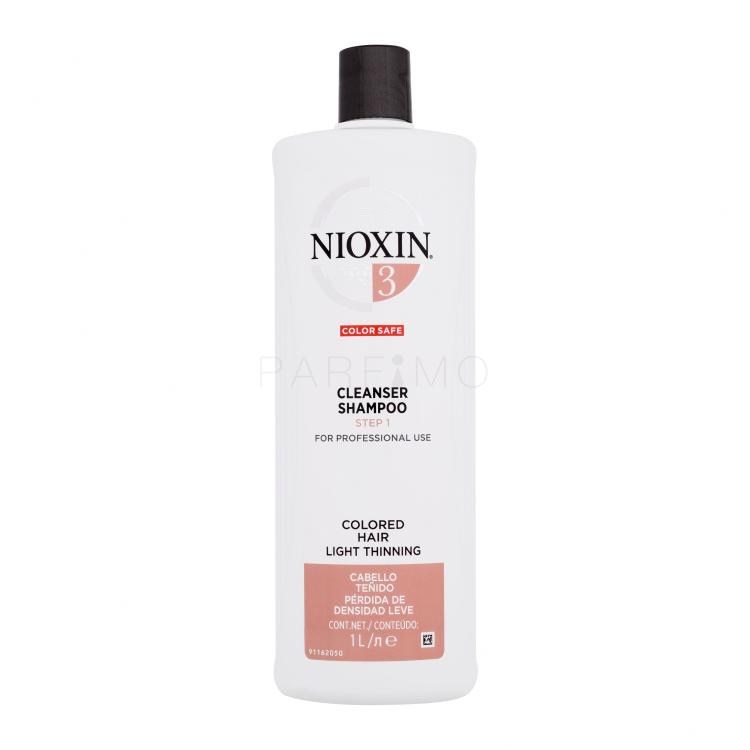 Nioxin System 3 Color Safe Cleanser Shampoo donna 1000 ml