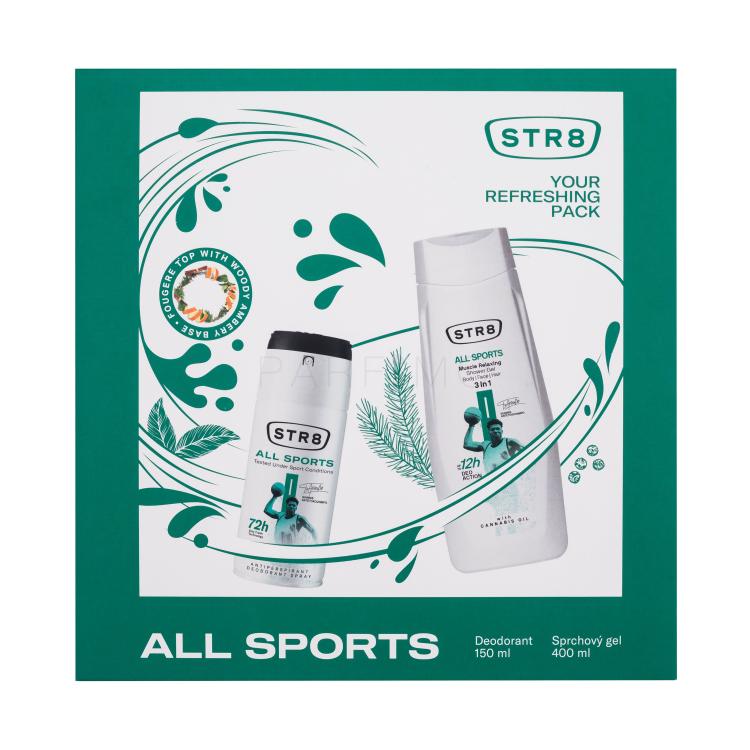 STR8 All Sports Pacco regalo antitraspirante 150 ml + gel doccia 400 ml
