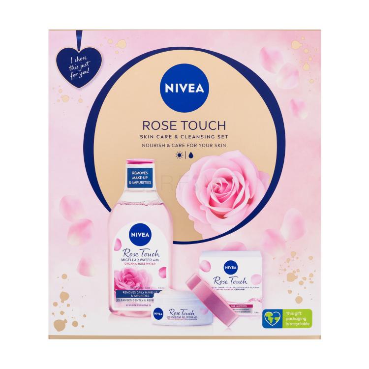 Nivea Rose Touch Pacco regalo acqua micellare Rose Touch 400 ml + gel-crema giorno Rose Touch 50 ml