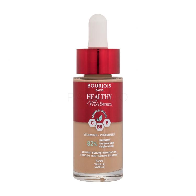 BOURJOIS Paris Healthy Mix Clean &amp; Vegan Serum Foundation Fondotinta donna 30 ml Tonalità 52W Vanilla