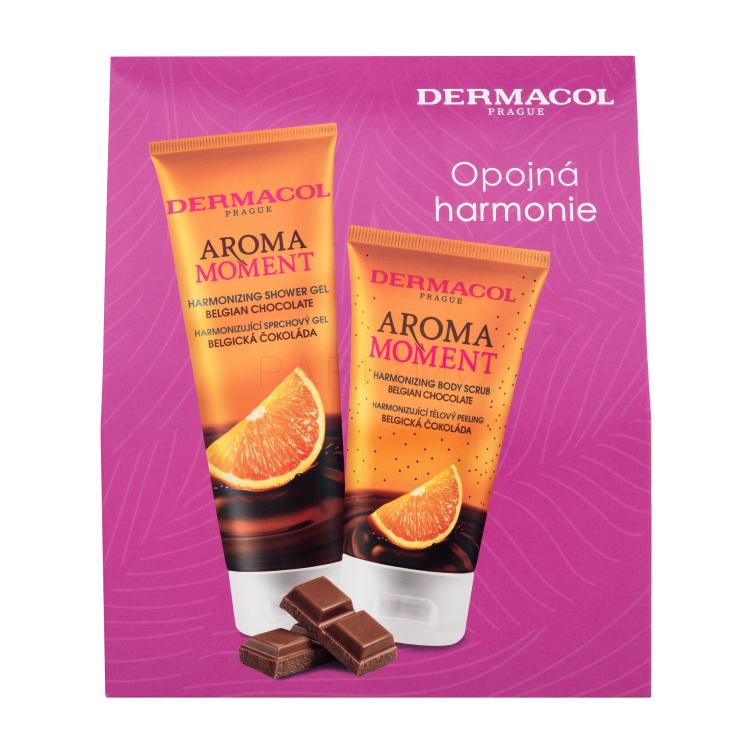 Dermacol Aroma Moment Belgian Chocolate Pacco regalo Gel doccia Belgian Chocolate 250 ml + peeling corpo Belgian Chocolate 150 ml
