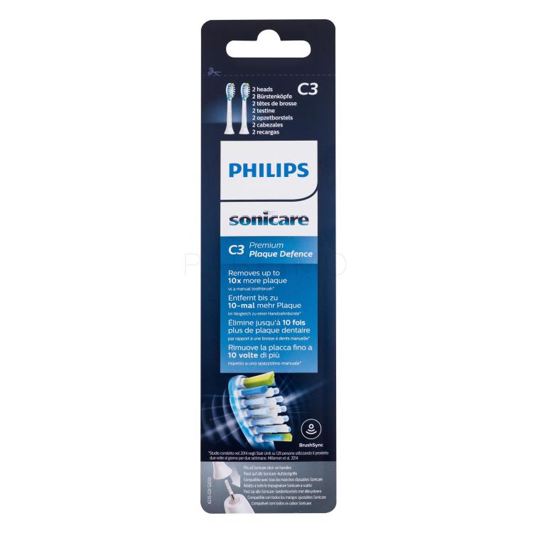 Philips Sonicare C3 Premium Plaque Defence HX9042/17 White Testa di ricambio Set